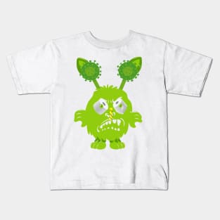 Corona Virus Monster Design Kids T-Shirt